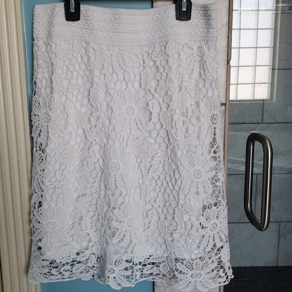 White Lace Skirt